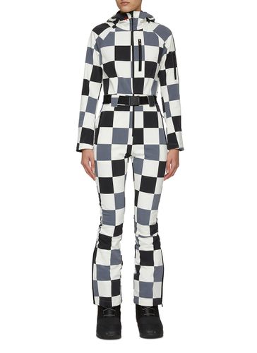 Checkerboard Print One-piece Ski Suit - PERFECT MOMENT - Modalova