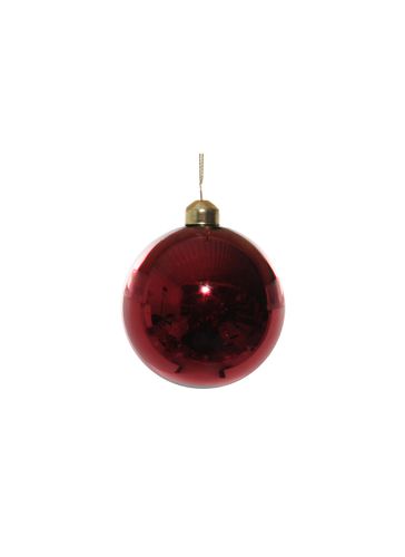 Shiny Glass Ball Ornament - Dark Red - SHISHI - Modalova
