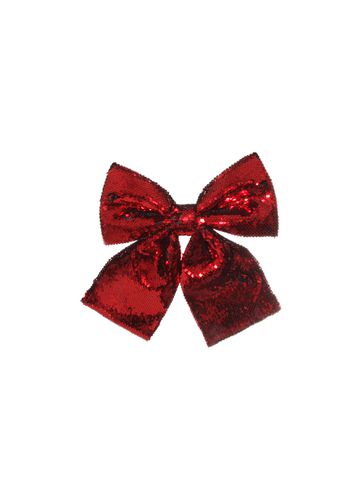 Sequin Bow Ornament with Clip - Red - SHISHI - Modalova