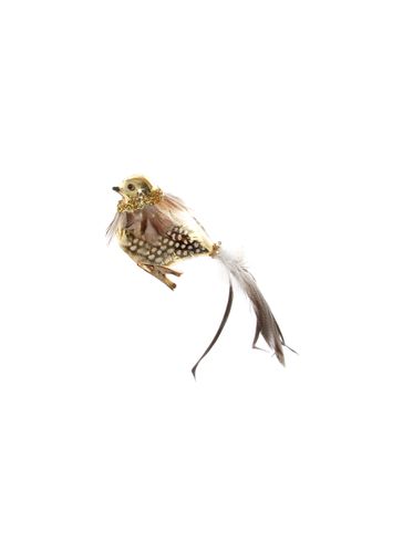 Crystal Necklace Feather Tail Bird Ornament - Gold - SHISHI - Modalova