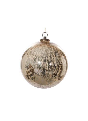 Antique Metal Extra Large Ball Ornament - Gold - SHISHI - Modalova