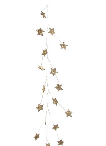 Glitter Mini Star Wire Garland - Dark Gold - SHISHI - Modalova