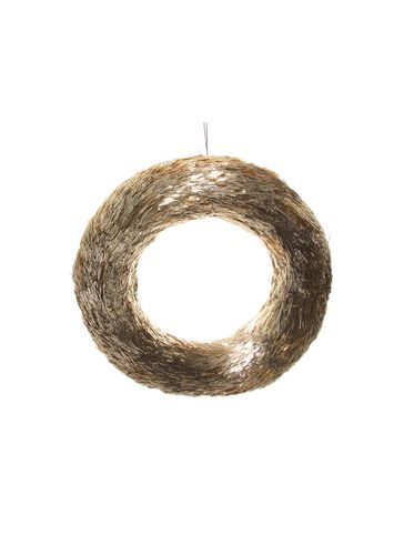 Tinsel Tube Wreath - Gold - SHISHI - Modalova