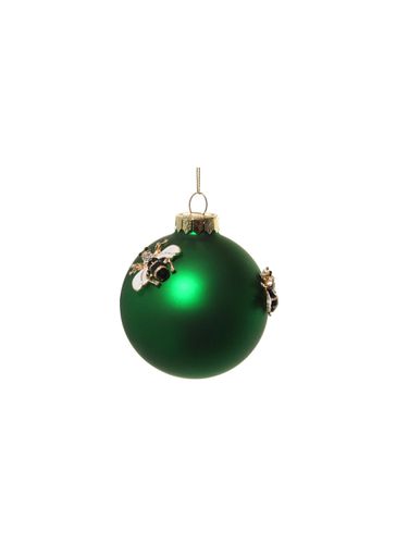 Bees Glass Ball Ornament - Green/Gold - SHISHI - Modalova