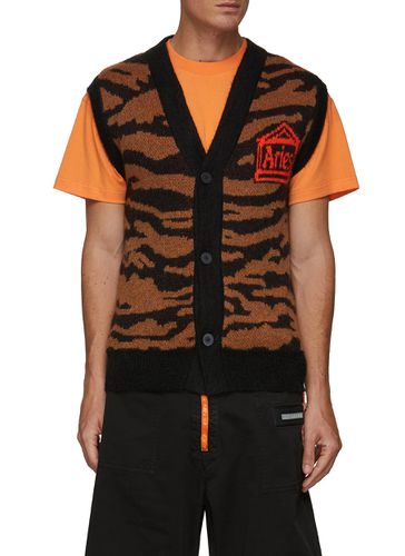 Kurt' tiger stripe jacquard vest - ARIES - Modalova