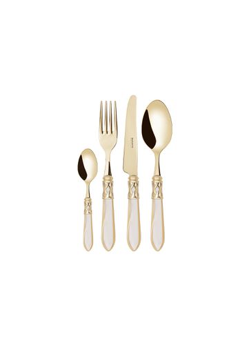 Aladdin' 24K Gold Plated Stainless Steel Cutlery Set - CASA BUGATTI - Modalova