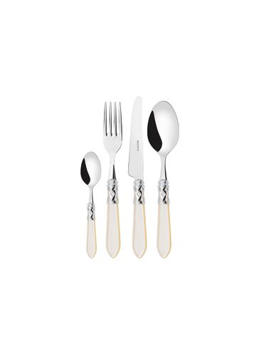 Aladdin' Stainless Steel Cutlery Set - Ivory - CASA BUGATTI - Modalova