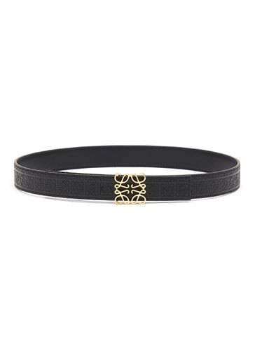 Reversible Anagram Embossed Leather Belt - LOEWE - Modalova