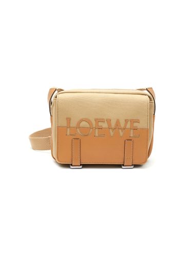 ‘Military XS' Leather Trim Canvas Messenger Bag - LOEWE - Modalova