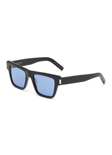 Acetate Square Frame Sunglasses - SAINT LAURENT - Modalova