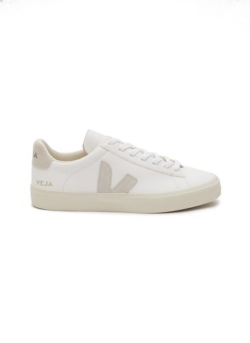 CAMPO' V LOGO CHROMEFREE LEATHER LOW TOP LACE UP SNEAKERS - VEJA - Modalova