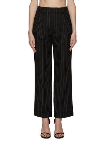 PINSTRIPE STRAIGHT LEG PANTS - SAINT LAURENT - Modalova