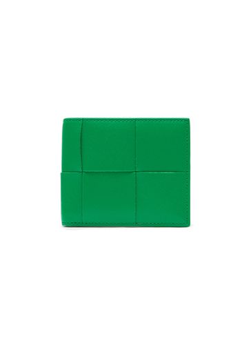 Oversize Intrecciato Leather Bifold Wallet - BOTTEGA VENETA - Modalova