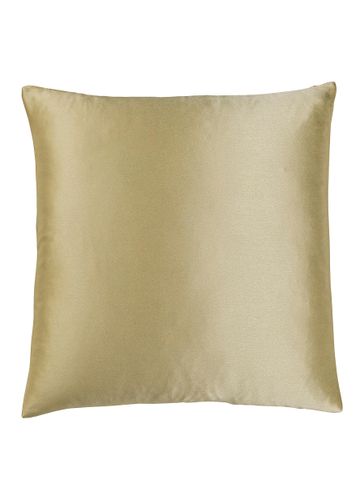 Luxury Silk Decorative Cushion Case 50x50cm - Citrine Green - FRETTE - Modalova