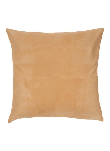 Luxury Suede Decorative Cushion Case - Camel - FRETTE - Modalova