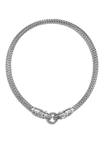 Legends Naga' Sapphire Sterling Silver Double Dragon Medium Chain Necklace - JOHN HARDY - Modalova