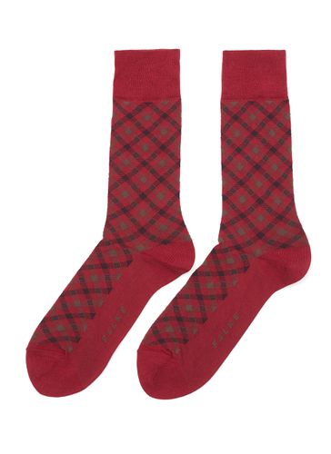 Smart' Seasonal Check Cotton Blend Crew Socks - FALKE - Modalova