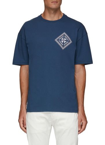 Saint Bandana Graphic Boxy Cotton Crewneck T-Shirt - DENHAM - Modalova