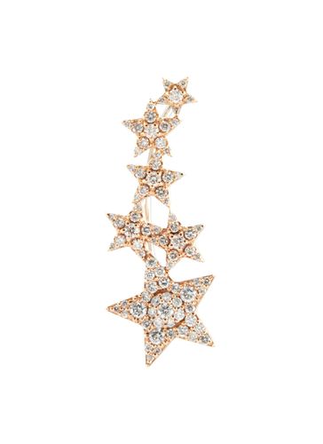 Starlight' Diamond 14k Rose Gold Sirius Star Earcuffs - BEE GODDESS - Modalova