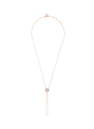 Starlight' Diamond Sapphire 14k Rose Gold Sirius Star Necklace - BEE GODDESS - Modalova