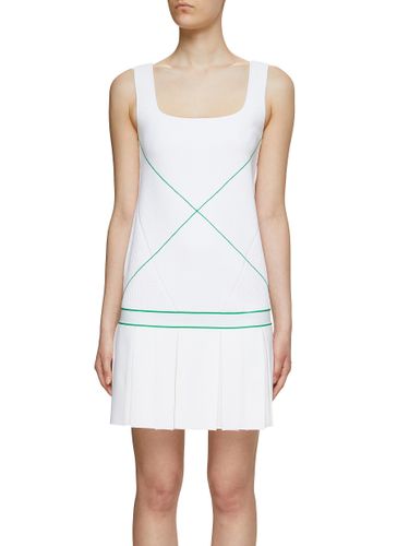 Sleeveless Square Neck X-Stitching Tennis Dress - BOTTEGA VENETA - Modalova