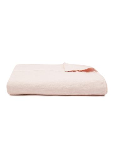 Linen Top Sheet - Pale Pink - ONCE MILANO - Modalova