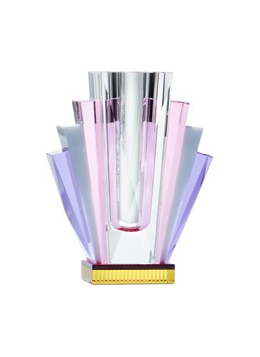 SOUTH BEACH CRYSTAL VASE - CLEAR/PINK/WHITE/PURPLE/YELLOW - REFLECTIONS COPENHAGEN - Modalova