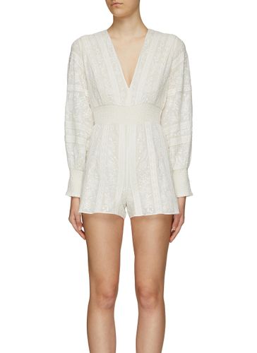 ‘DARLA' EMBROIDERY ROMPER - ALICE + OLIVIA - Modalova