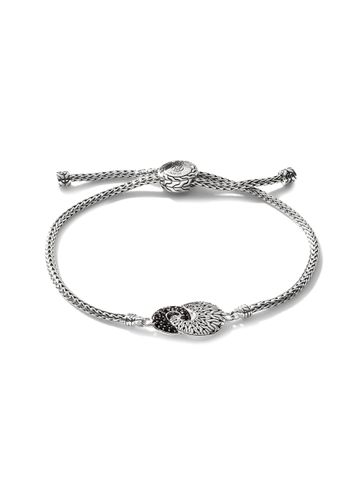 Classic Chain' Black Sapphire And Spinel Silver Pull Through Bracelet - JOHN HARDY - Modalova