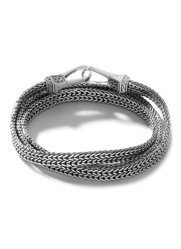 Classic Chain' Silver Hook Clasp Triple Wrap Bracelet - JOHN HARDY - Modalova