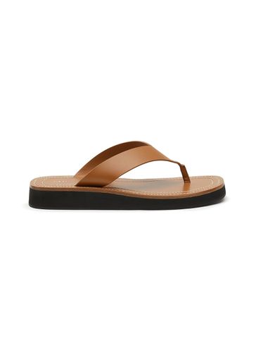 ‘GINZA' FLAT CALFSKIN LEATHER THONG SANDALS - THE ROW - Modalova