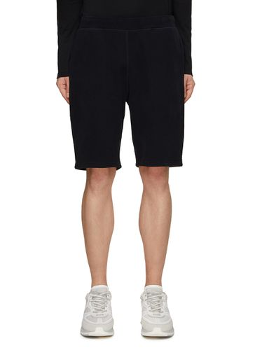 ELASTICATED DRAWSTRING WAISTBAND COTTON LOOPBACK TRACK SHORTS - SUNSPEL - Modalova