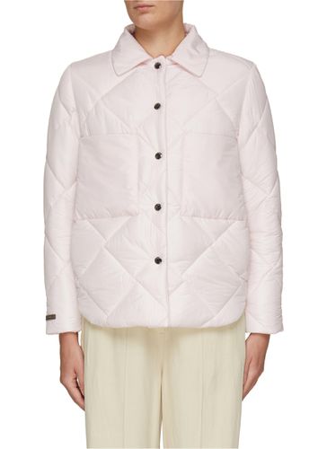 Snap Button Quilted Shirt Jacket - PESERICO - Modalova