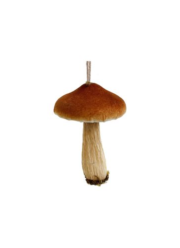Velvet Round Mushroom Ornament - Brown - SHISHI - Modalova