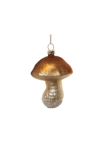Glittered Mushroom Glass Ornament - Brown - SHISHI - Modalova