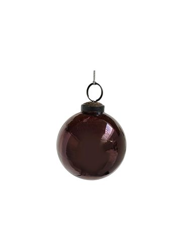 GLASS BALL ORNAMENT - BURGUNDY - SHISHI - Modalova