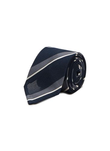 STRIPE MOTIF UNLINED SILK GRENADINE TIE - STEFANOBIGI MILANO - Modalova