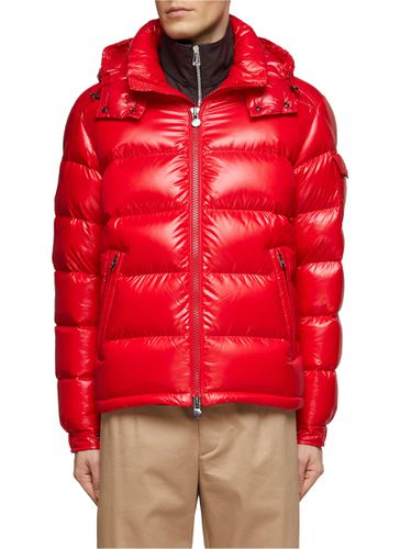 ‘Maya' Glossy Nylon Hooded Puffer Jacket - MONCLER - Modalova