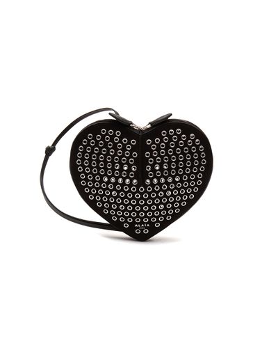 ‘Le Coeur' Eyelet Appliqué Heart Shaped Suede Crossbody Bag - ALAÏA - Modalova