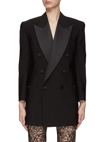 VIRGIN WOOL DOUBLE BREASTED BLAZER - SAINT LAURENT - Modalova