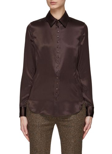 LONG SLEEVE SILK BLOUSE - SAINT LAURENT - Modalova