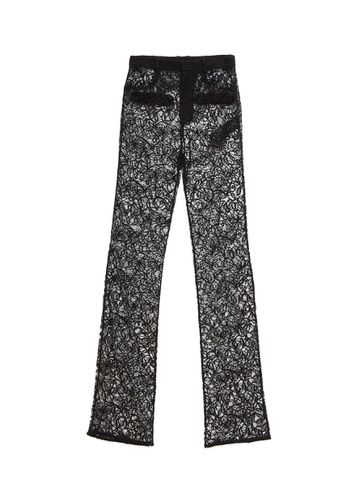 LACE DETAIL BOOTCUT PANTS - SAINT LAURENT - Modalova