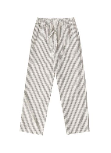 Medium Organic Cotton Poplin Pyjamas Pants - Hopper Stripes - TEKLA - Modalova
