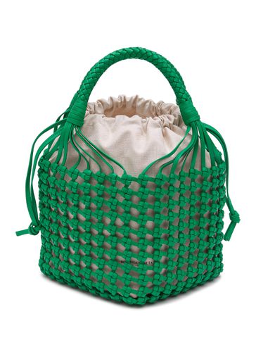 Nappa Leather Macramé Bucket Bag - BOTTEGA VENETA - Modalova