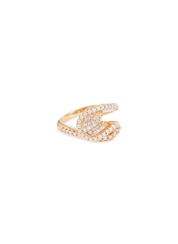 ‘Talay' Diamond 18K Rose Gold Mini Wave Ring - KAVANT & SHARART - Modalova
