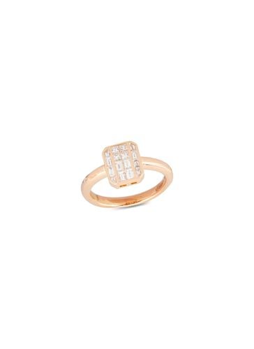 GeoArt' Diamond 18K Rose Gold Ring - KAVANT & SHARART - Modalova