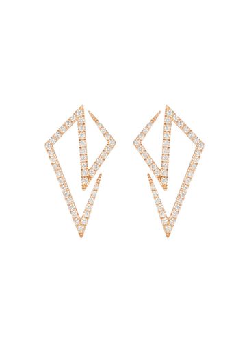 Origami' Diamond 18K Rose Gold Earrings - KAVANT & SHARART - Modalova