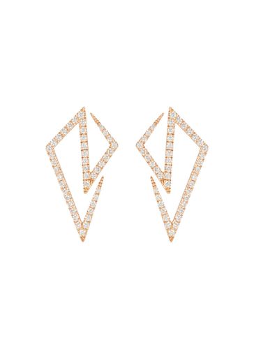 ‘Origami' Diamond 18K Rose Gold Earrings - KAVANT & SHARART - Modalova