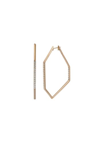 ‘Origami Link No.5' Diamond 18K Rose Gold Earrings - KAVANT & SHARART - Modalova