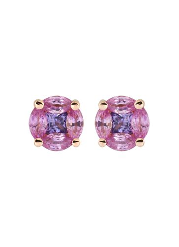 ‘GeoArt' Bicoloured Sapphire 18K Rose Gold Earrings - KAVANT & SHARART - Modalova